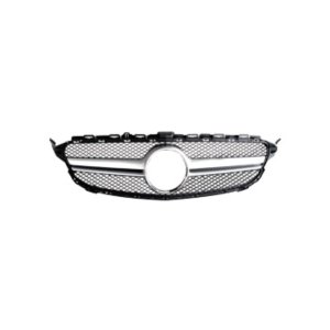 Mercedes-Benz C63 AMG Grill - Omac - Silver - '15-'18